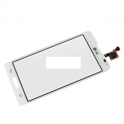 Geam cu touchscreen LG Optimus F6 alb Original foto