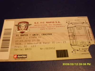 Bilet Rapid - U Craiova foto