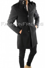 Palton tip ZARA gri - palton barbati - palton slim fit - cod 5757 foto