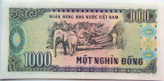 Bancnota 1000 Dong - VIETNAM, anul 1988 * Cod 834 --- UNC foto