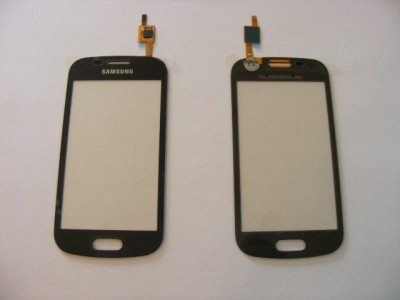 Geam cu Touchscreen Samsung Trend II S7570, S7572 Negru Original foto