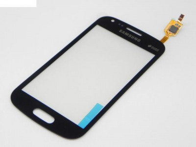 Geam cu Touchscreen Samsung Galaxy S Duos S7562 Negru Original foto