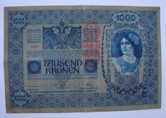 Tausend kronen Osterreich, bancnota 1000 marci 2 ianuarie 1902 Austria (2) foto