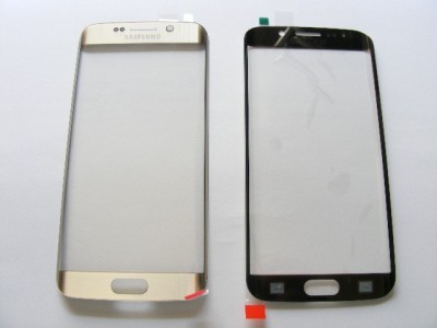 Carcasa (Sticla) Geam Samsung G925 Galasxy S6 Edge Gold Original foto