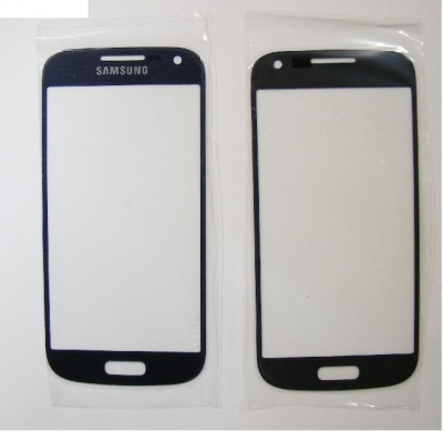 Carcasa (Sticla) Geam Samsung i9190 Galaxy S4mini Blue China foto
