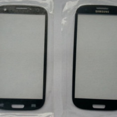 Geam Samsung Galaxy S3 i9300 negru ecran sticla noua / carcasa fata