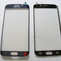 Carcasa (Sticla) Geam Samsung G925 Galasxy S6 Edge Blue Original