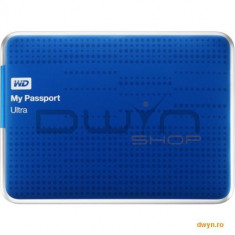 Western Digital 1TB, WD Extern My Passport Ultra, 2,5&amp;#039; USB 3.0&amp;amp;USB 2.0, Blue foto