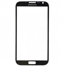Geam Samsung Note 2 N7100 negru / ecran / sticla fata / carcasa