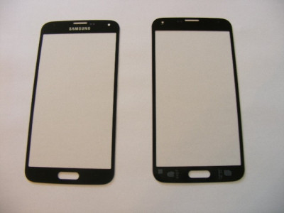 Carcasa (Sticla) Geam Samsung G900 Galaxy S5 Negru Orig Chin foto