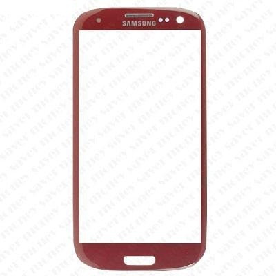 Carcasa (Sticla) Geam Samsung i9300 Galaxy S3 Red Orig China foto
