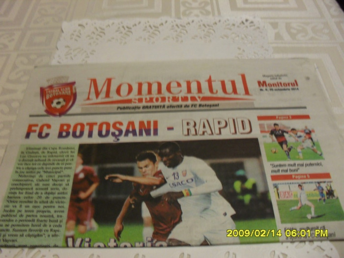 program FC Botosani - Rapid