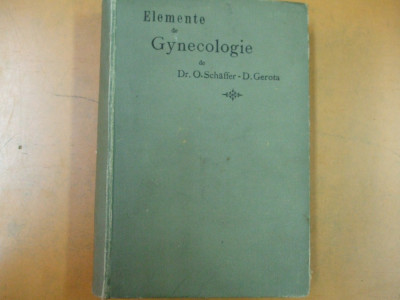 Elemente de gynecologie Munchen 1899 O. Schaffer D. Gerota 64 planse color 051 foto
