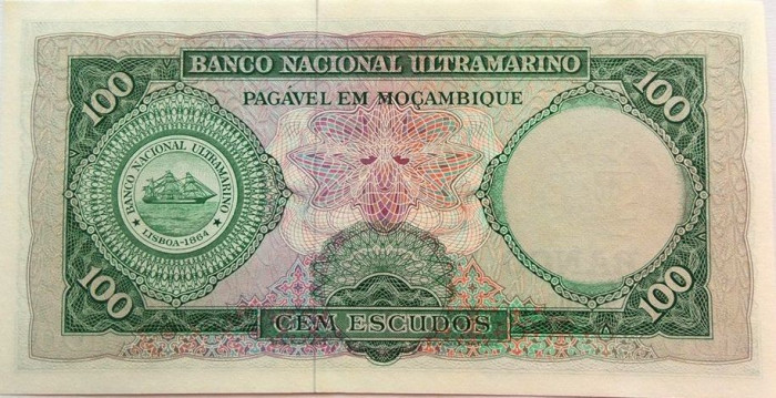 Bancnota 100 ESCUDOS - MOZAMBIQUE (COLONIE PORTUGHEZA) 1961 * Cod 844 = UNC