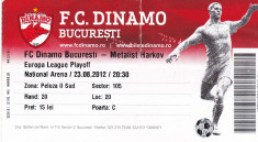 Bilet meci fotbal DINAMO BUCURESTI - METALIST HARKOV (Europa League 23.08.2012) foto