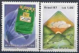s3 - Brazilia 1987 - cat.nr.1830-1 neuzat,perfecta stare
