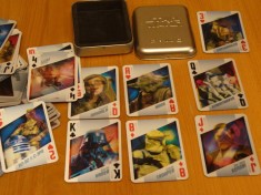 Carti de joc STARS WARS, plastic, 3D imagini duble miscatoare,54 buc,cutie metal foto
