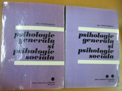 Psihologie generala si sociala A. Tucicov - Bogdan 2 volume Bucuresti 1973 009 foto