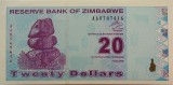 Cumpara ieftin Bancnota exotica 20 DOLARI - ZIMBABWE, anul 2009 * Cod 836 = UNC