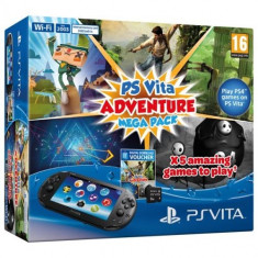 Consola SONY PS Vita Wi-Fi + Adventure Mega Pack + memorie 8GB foto