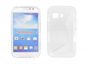 Husa Samsung Galaxy Young 2 G130 TPU S-LINE Transparenta, Gel TPU, Carcasa,  Fara snur | Okazii.ro