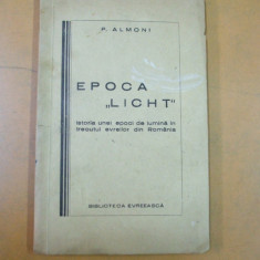 Istoria unei epoci de lumina in trecutul evreilor din Romania epoca Licht