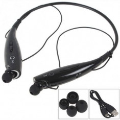 Casti Bluetooth Stereo cu dopuri,microfon si vibratii,tip colier de gat KBP-730 foto