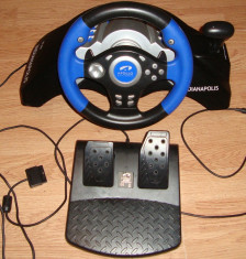 Volan cu pedale si schimbator pentru PlayStation 1 si 2 foto