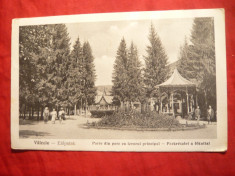 Ilustrata Valcele judet Covasna - 1924- Parcul si Izvorul principal foto