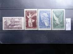 LP208-Pacea-Serie completa 1947-prezinta mici pete de rugina foto