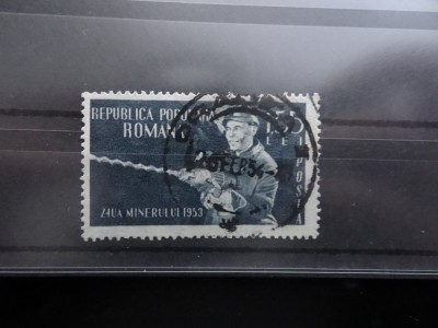 LP350-Ziua minerului-Serie completa stampilata-1953 foto