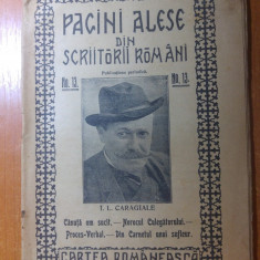 revista "pagini alese din scriitorii romani" nr. 13-inceputul secolului 20