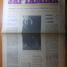 ziarul saptamana 5 decembrie 1975
