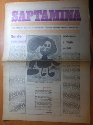 ziarul saptamana 14 noiembrie 1975 foto