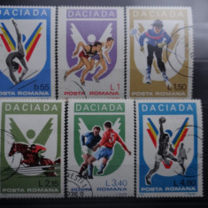 Lp964-Daciada-Sport-serie completa stampilata 1978