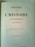 DISCOURS SUR L&#039;HISTOIRE UNIVERSELLE PAR BOSSUET ~ AN 1876