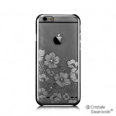 Carcasa iPhone 6/6S Devia Crystal Rococo Gun Black (Cristale Swarovski?, electroplacat) foto