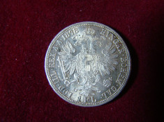 Moneda 1 florin, Fr. Iosef, 1878 din argint foto