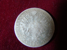 Moneda 1 florin, Fr. Iosef, 1872 ( rar ) din argint foto