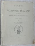 RAPORTU ASUPRA ACTIVITATEI ACADEMIEI ROMANE CU OCASIUNEA SERBAREI DE 25 ANI/1891