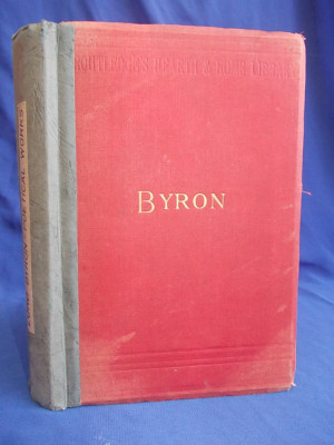 LORD BYRON - THE POETICAL WORKS - GEORGE ROUTLEDGE AND SONS - LONDON ~ 1890 * foto