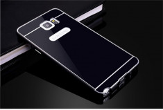 Bumper aluiniu+spate acril Samsung Galax yNote 5,culoare negru foto