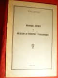 Petru Caraman - Remarci critice -Etnografie -Prima Ed.Iasi 1930 in lb. franceza