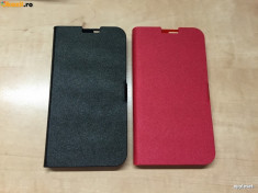 Husa Vodafone Smart 4 Flip Case Inchidere Magnetica Red foto