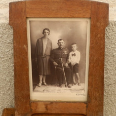 Fotografie ofiter roman cu familia perioada primul razboi