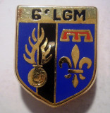 I.656 INSIGNA FRANTA POLITIE ESCADRON 6 LGM LEGION GENDARMERIE MOBILE 24/19mm, Europa