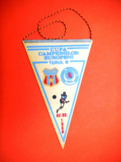 FANION STEAUA Cupa Campionilor Europeni Turul III 1988 foto