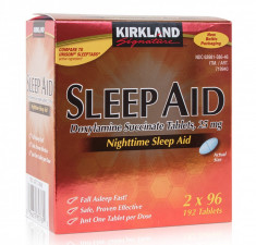 Somnifere Sleep Aid - 25mg Doxilamina Succinata - 192 tablete foto