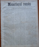 Ziarul Meseriasul Roman , nr. 9 , 1887 , Brasov