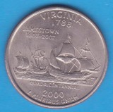 (M425) MONEDA SUA - QUARTER DOLLAR 2000, LIT. P - VIRGINIA, America de Nord